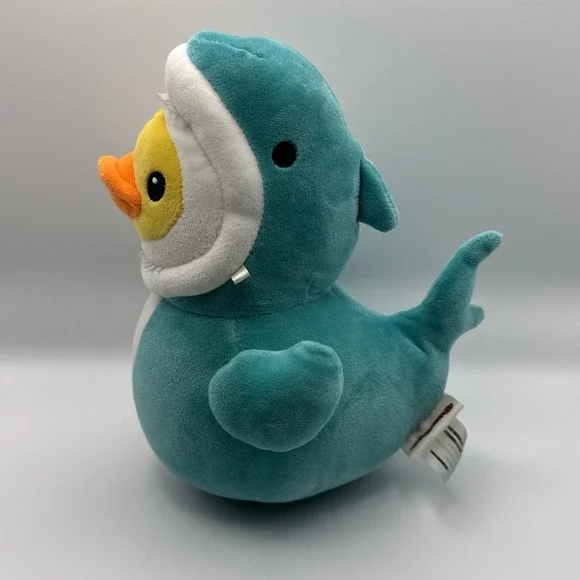 Dan Dee 2025 Summer QUACKERZ 7" Duck Plush SHARK AQUACK - Picture 5 of 6